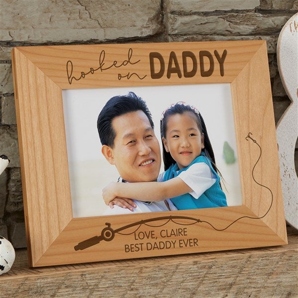 Hooked On Dad Personalized Picture Frames - 34930