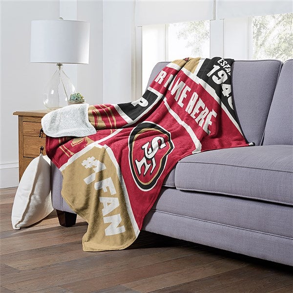 49ers Blanket LGBT Rainbow Color San Francisco 49ers Gift - Personalized  Gifts: Family, Sports, Occasions, Trending