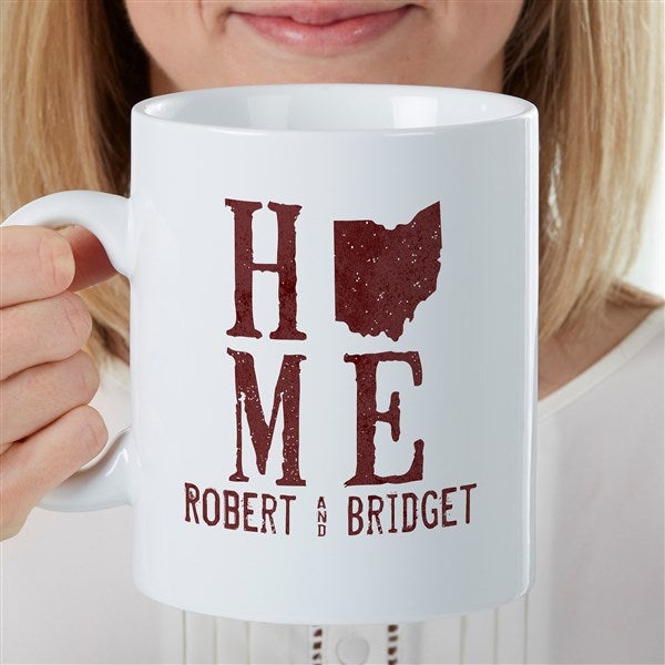 State of Love Personalized 30 oz. Oversized Coffee Mug  - 35201