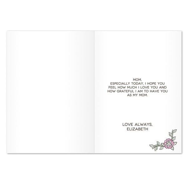 Parent & Child Bear Personalized Greeting Card