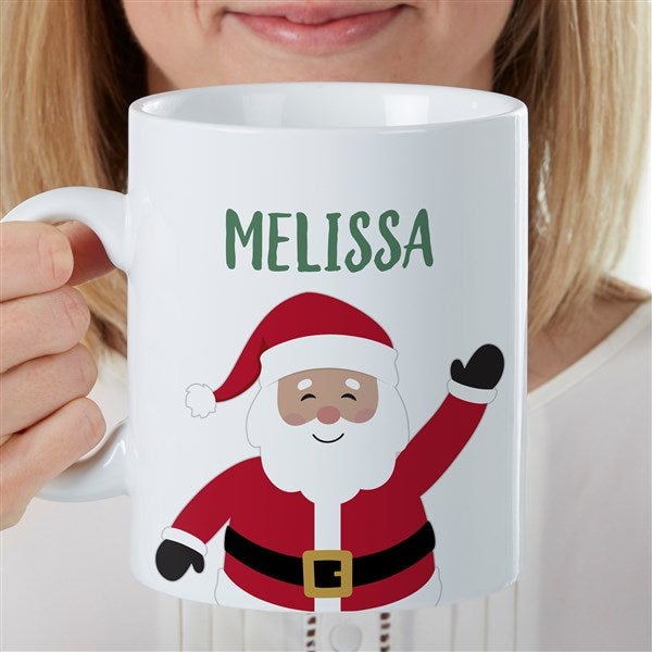 Santa Character Personalized Christmas 30 oz. Oversized Mug - 35534