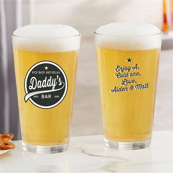 Dad's Brewing Company Personalized 16oz. Printed Pint Glass - 35645