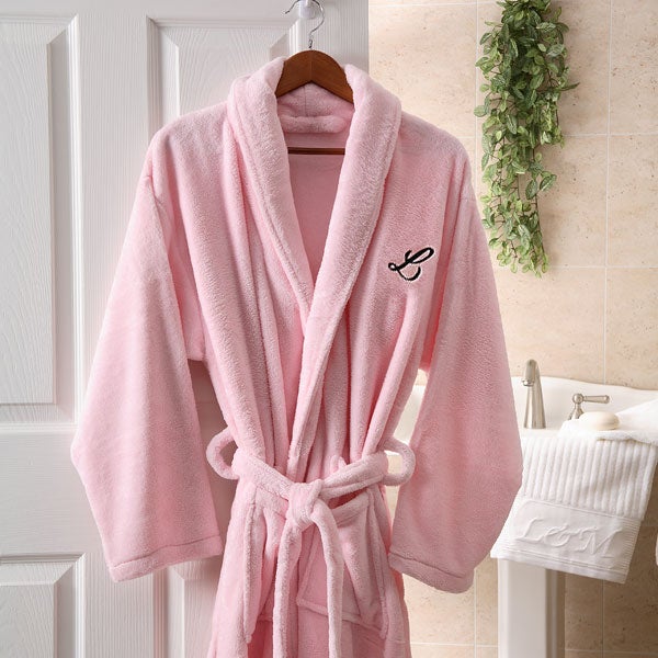 Embroidered Micro Fleece Robes - His and Hers Design - 3568