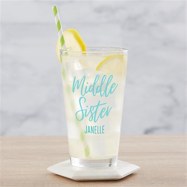 Sisters Forever Personalized Drinking Glasses - 35754