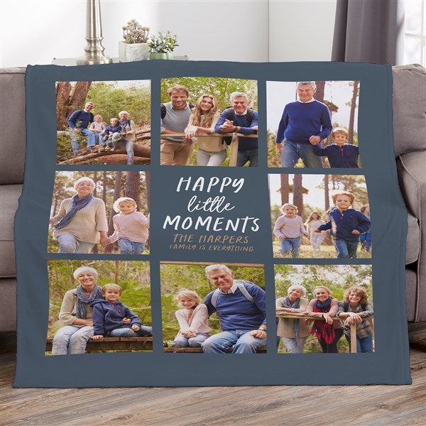 Personalized Photo Blanket - Happy Little Moments - 35844