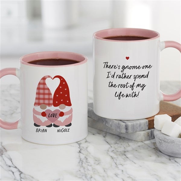 Gnome Personalized Valentine's Day Coffee Mugs - 35856
