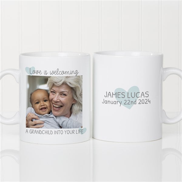 Personalized 30 oz. Oversized Coffee Mug - Love Is Welcoming a Grandchild into your Life - 35922