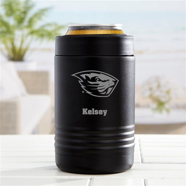NCAA Oregon State Beavers Personalized Stainless Insulated Beer Can Holder - 36185