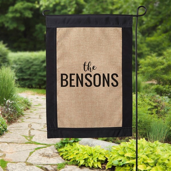 Name Personalized Burlap Garden Flag - 36246