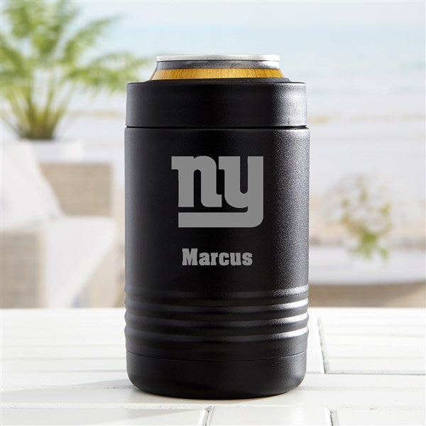 NFL New York Giants Personalized Stainless Insulated Beer Can Holder - 36309