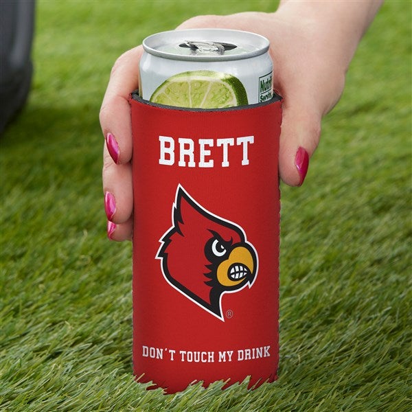 NCAA Louisville Cardinals Personalized Slim Can Cooler  - 36446