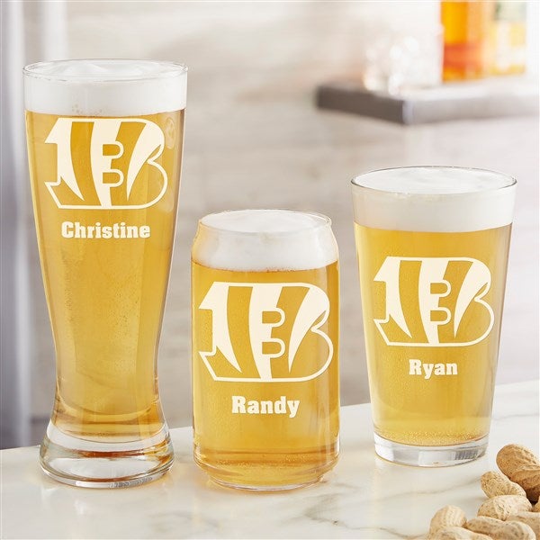 NFL Cincinnati Bengals Personalized Beer Glass