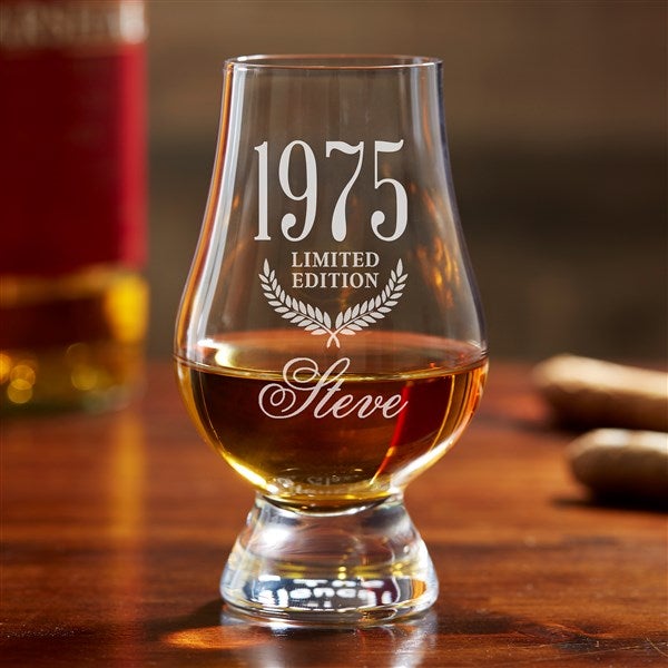 Glencairn Aged To Perfection Personalized Birthday Whiskey Glass - 36758