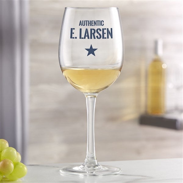 Authentic Custom Printed Wine Glasses - 36951