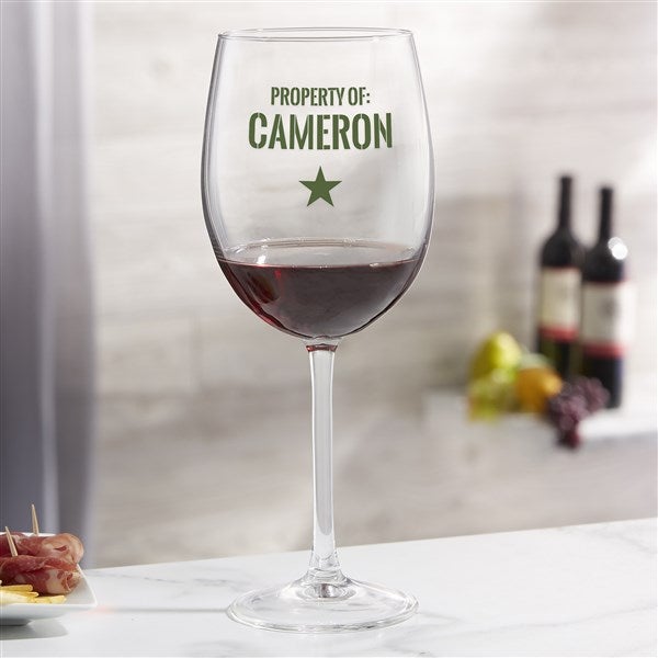 Authentic Custom Printed Wine Glasses - 36951