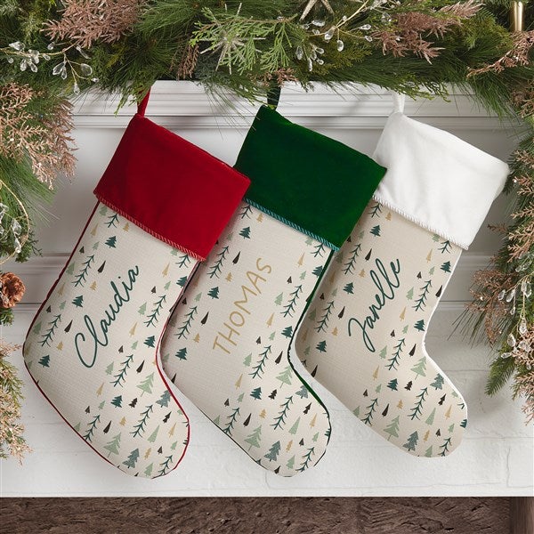 Christmas Aspen Personalized Blue Christmas Stockings