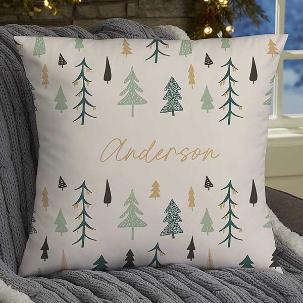 Personalized Throw Pillow - Christmas Aspen - 37073