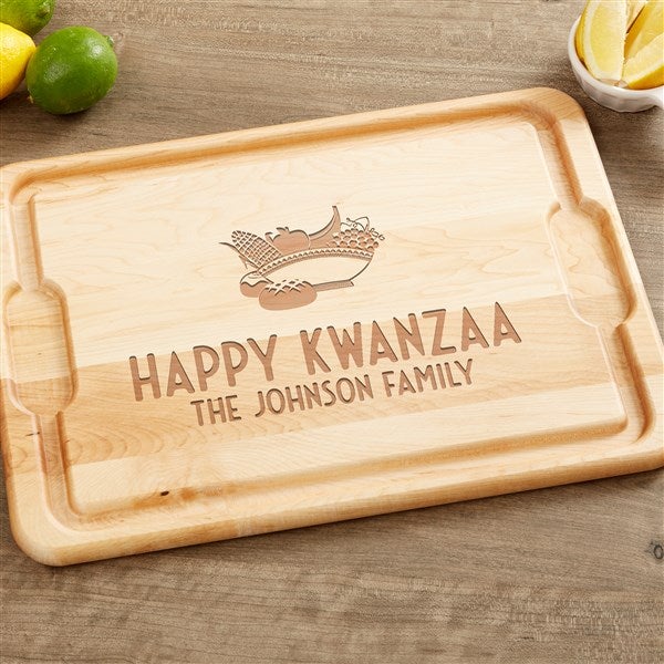 Kwanzaa Personalized Maple Cutting Boards  - 37113