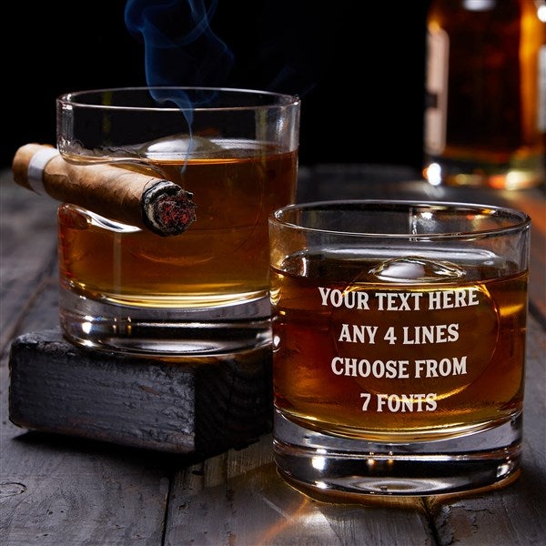 Write Your Own Personalized Cigar Glasses - Set of 2  - 37319