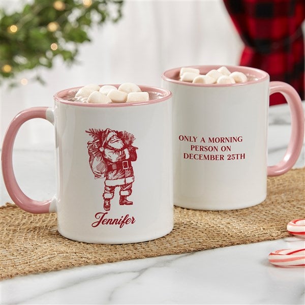 Shaped Mug - Santa Pink