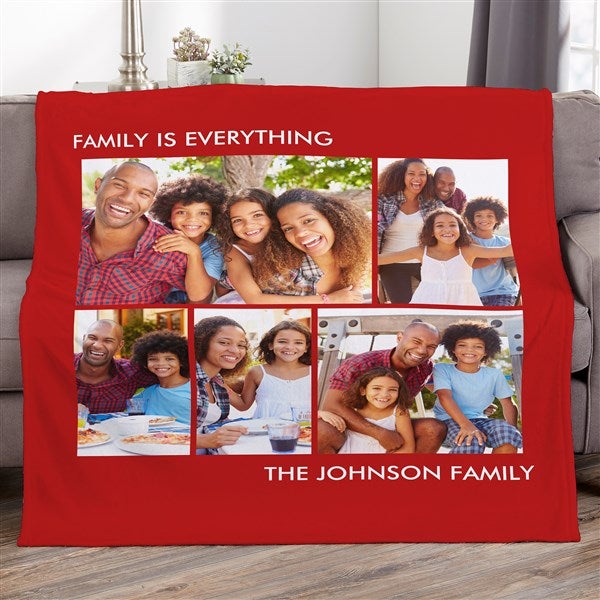 Picture Perfect Personalized Lightweight Fleece Photo Blankets  - 37585