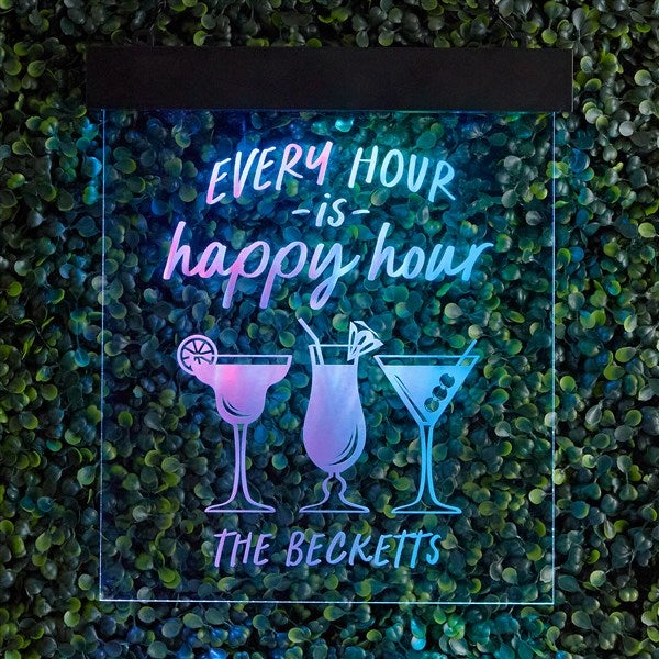 Happy Hour Custom LED Sign  - 37848