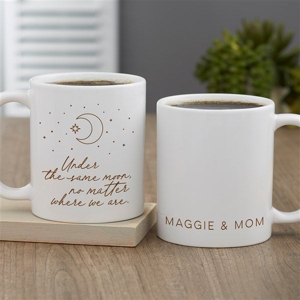 Under The Same Moon Personalized Coffee Mugs  - 38038