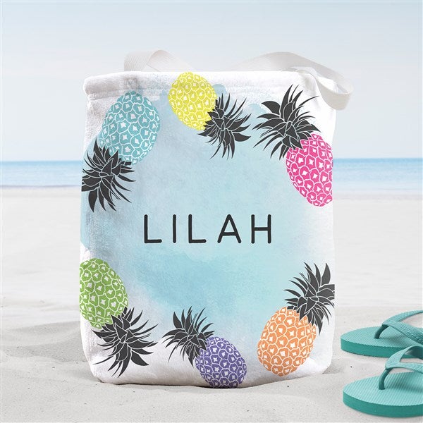 Pineapple Party Personalized Beach Bag - 38290