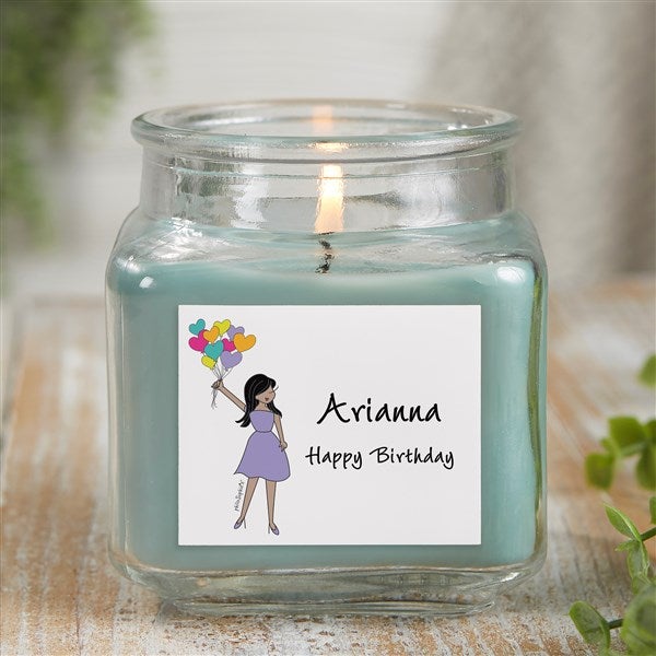 Birthday Balloons philoSophie's® Personalized Scented Glass Candle Jar  - 38524