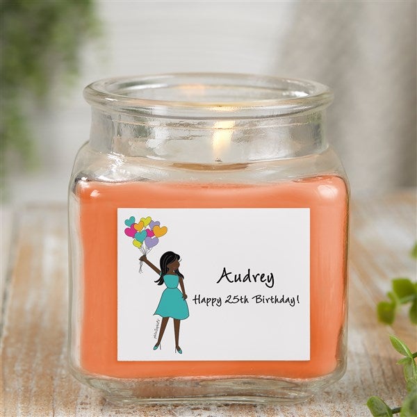 Birthday Balloons philoSophie's® Personalized Scented Glass Candle Jar  - 38524