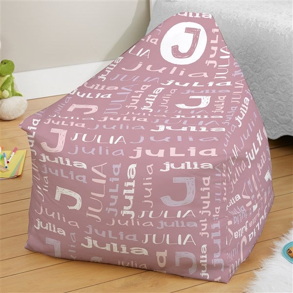 Youthful Name Personalized Bean Bag Chair  - 38555D