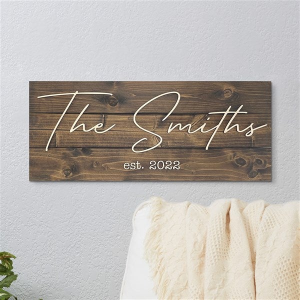 Personalized Wooden Pallet Modern Script Family Sign - 38569D