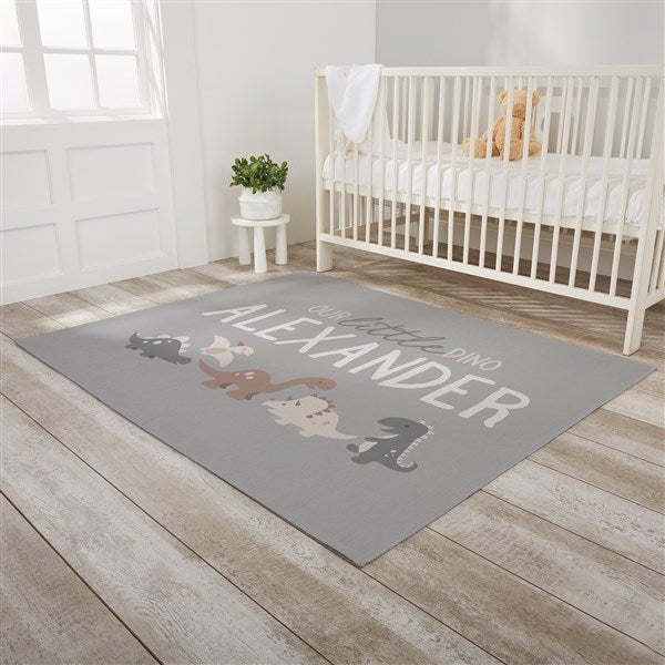 Baby Dino Personalized Nursery Area Rug  - 38696