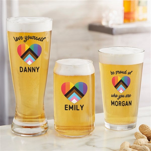 Love Yourself Printed Beer Glass Collection