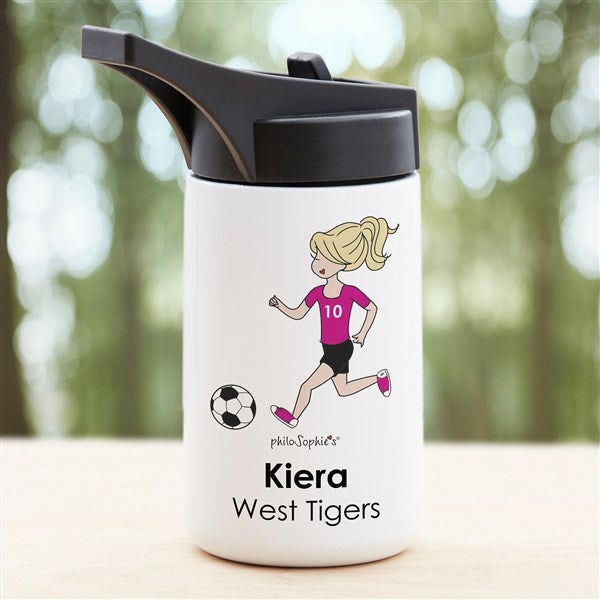 Soccer Personalized Double-Wall Vacuum Insulated 32oz Water Bottle