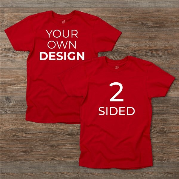 Design Your Own 2 Sided Personalized Adult T-Shirt  - 39579-DBS