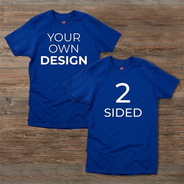 Design Your Own 2 Sided Personalized Adult T-Shirt  - 39579-DBS