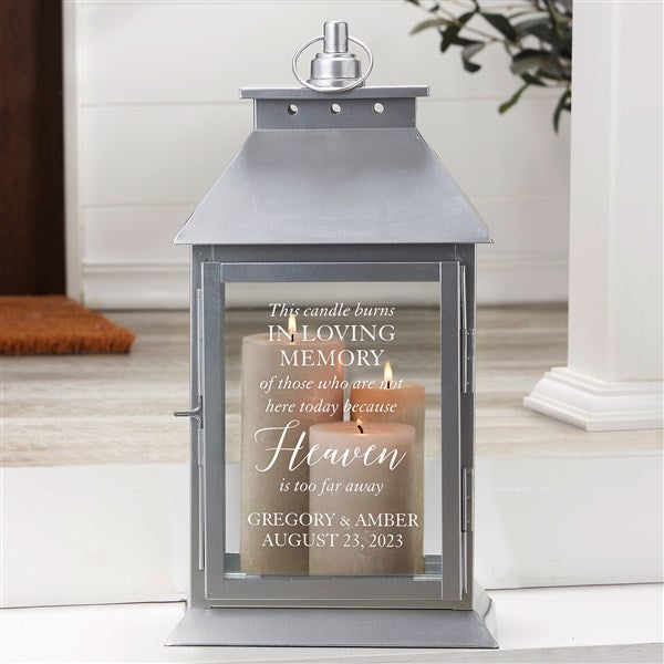 Wedding Memorial Personalized Silver Decorative Candle Lantern