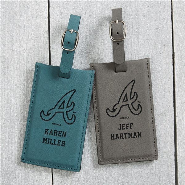 MLB Atlanta Braves Personalized Leatherette Luggage Tag - 39728