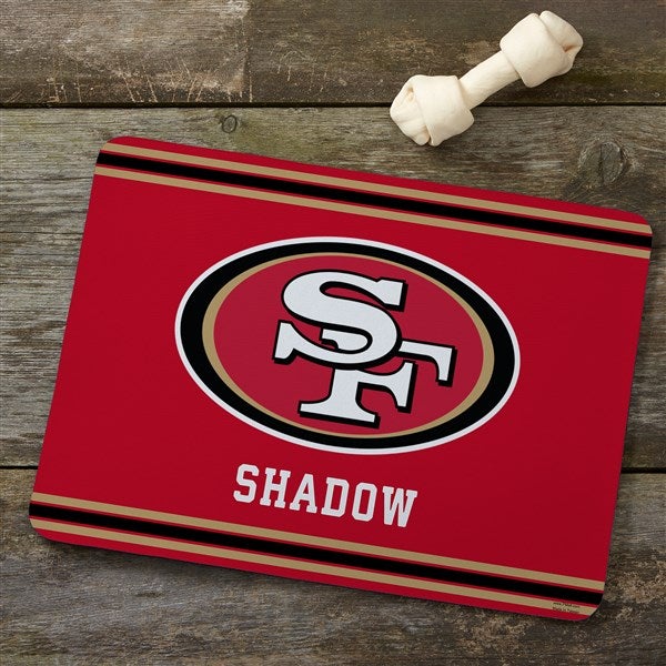 NFL San Francisco 49ers Personalized Pet Food Mat - 39745