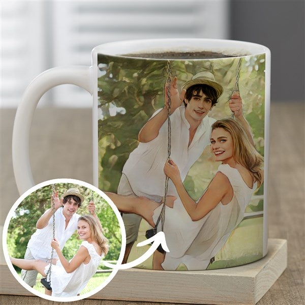 Cartoon Yourself Personalized Photo Coffee Mug  - 39877