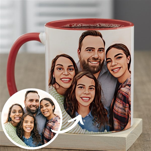 Family Photo Personalized Coffee Mugs