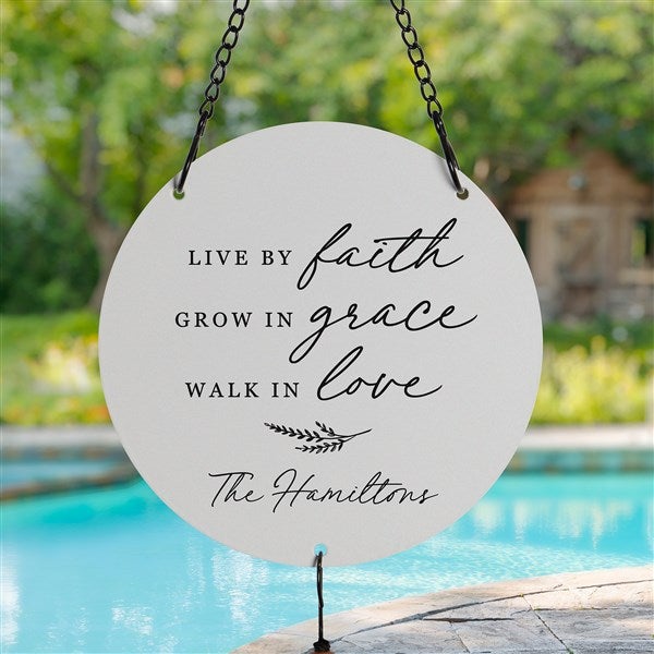 Live By Faith Personalized Wind Chimes