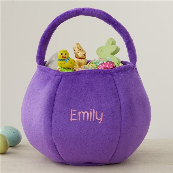 Embroidered Plush Easter Treat Bag  - 40033