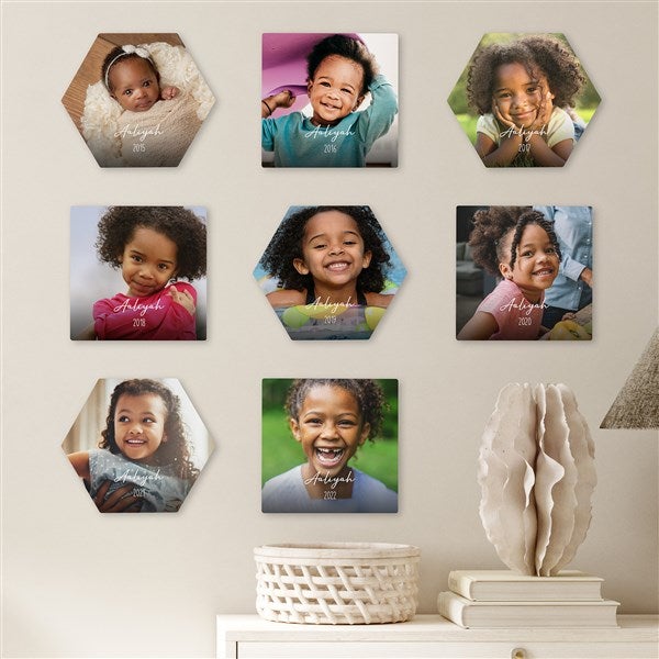 Through the Years Personalized Photo Tile  - 40147