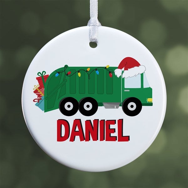 Construction & Monster Truck Personalized Ornament  - 40311