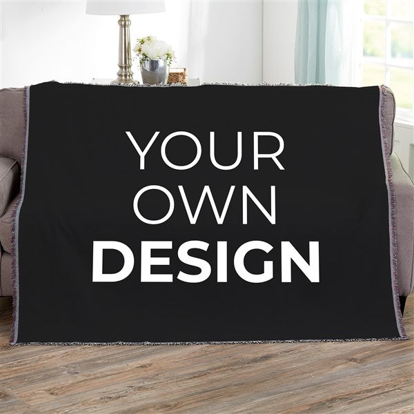 Design Your Own Personalized Woven Throw - 40366