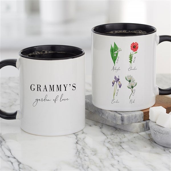 Personalized Coffee Mug - Birth Month Flower - 40624