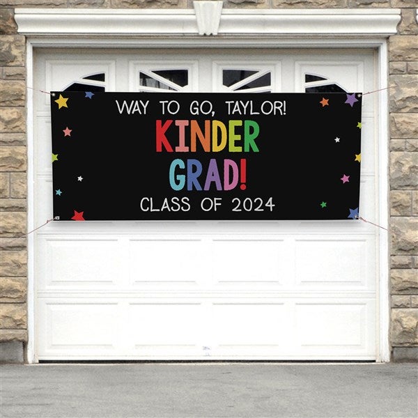 Kindergarten Graduation Personalized Party Banner  - 40738