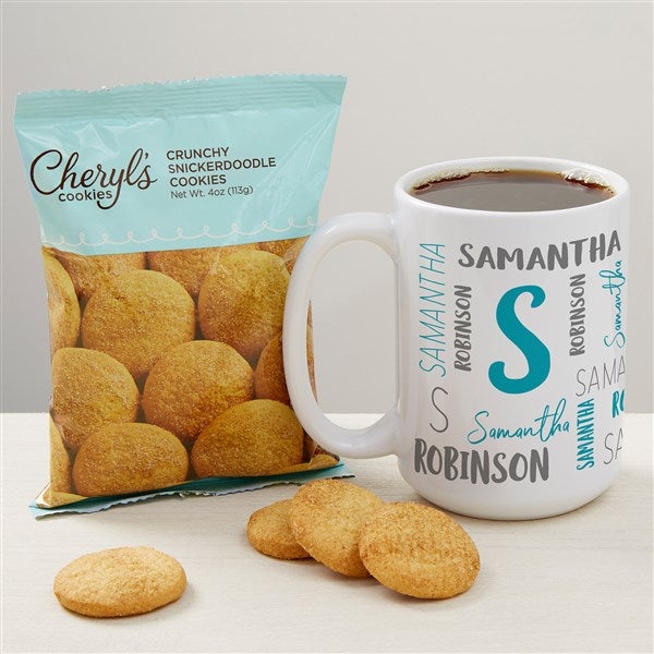 Notable Name Personalized Coffee Mug With Cheryls Cookies